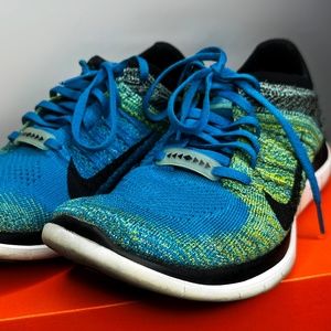 Nike Free Run 4.0 Flyknit N7 - Hyper Turquois - Mens Size 8